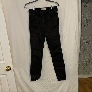 Pacsun Black Mid Rise Skinniest Wax Dejim Pants